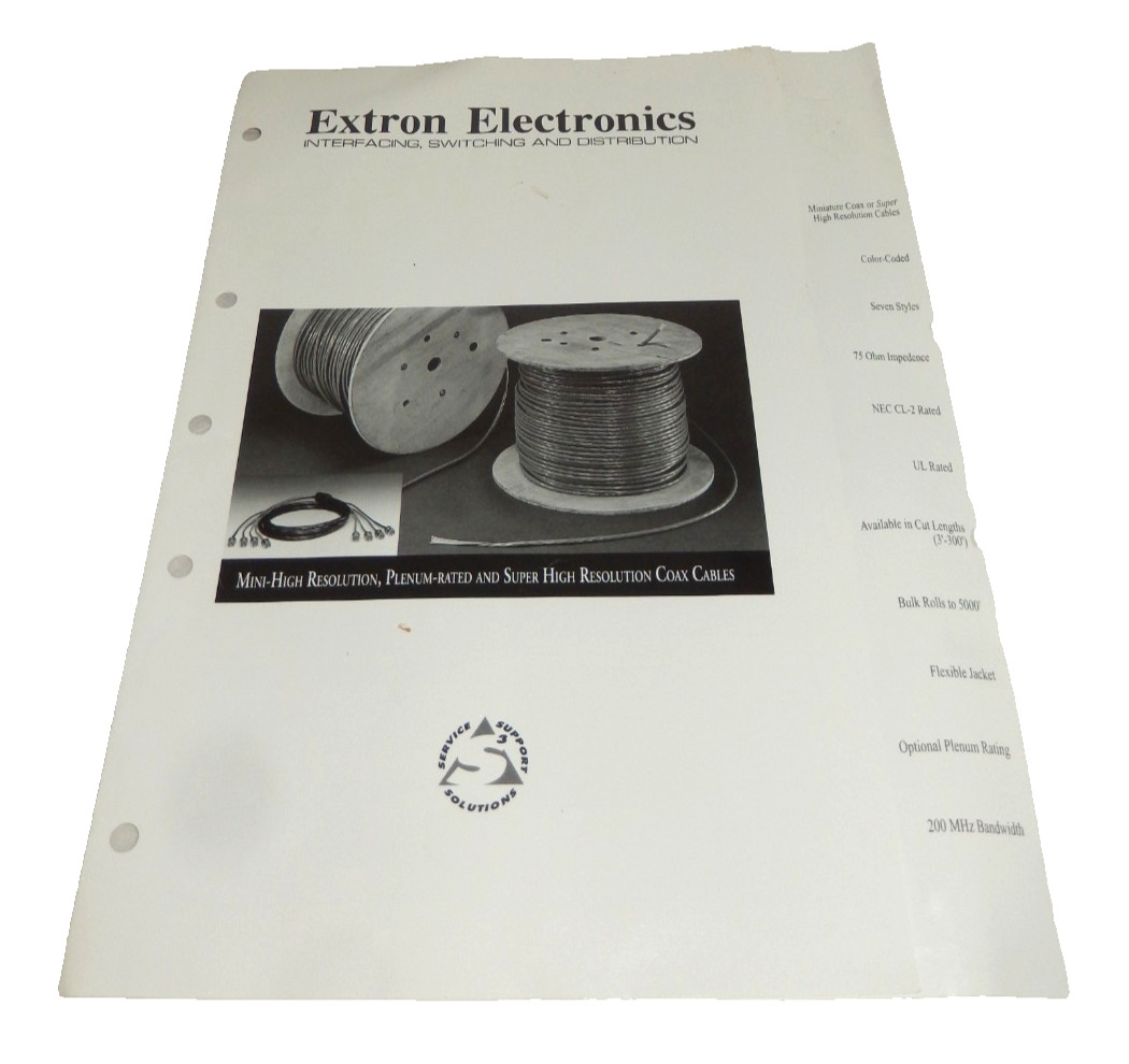 Extron Super Emotia Video Processor Down Scaler With Power Supply & Cables