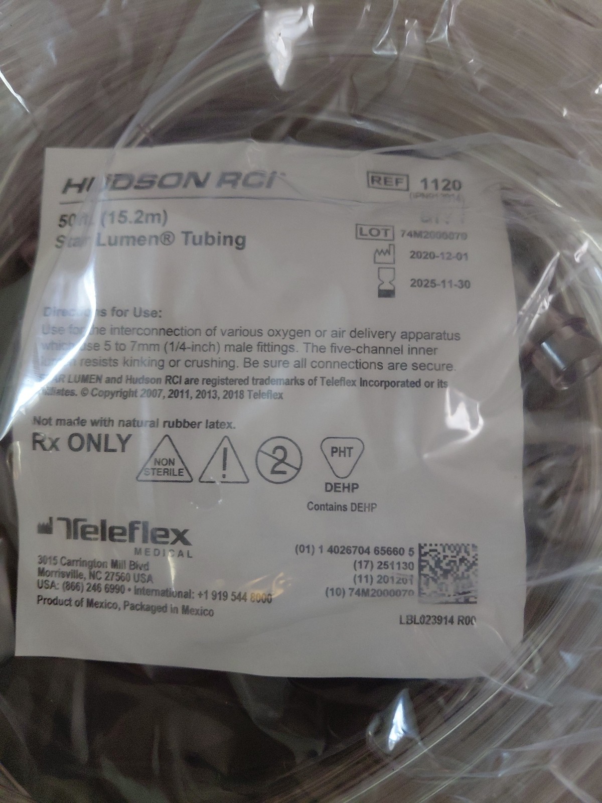 Oxygen Tubing Lot