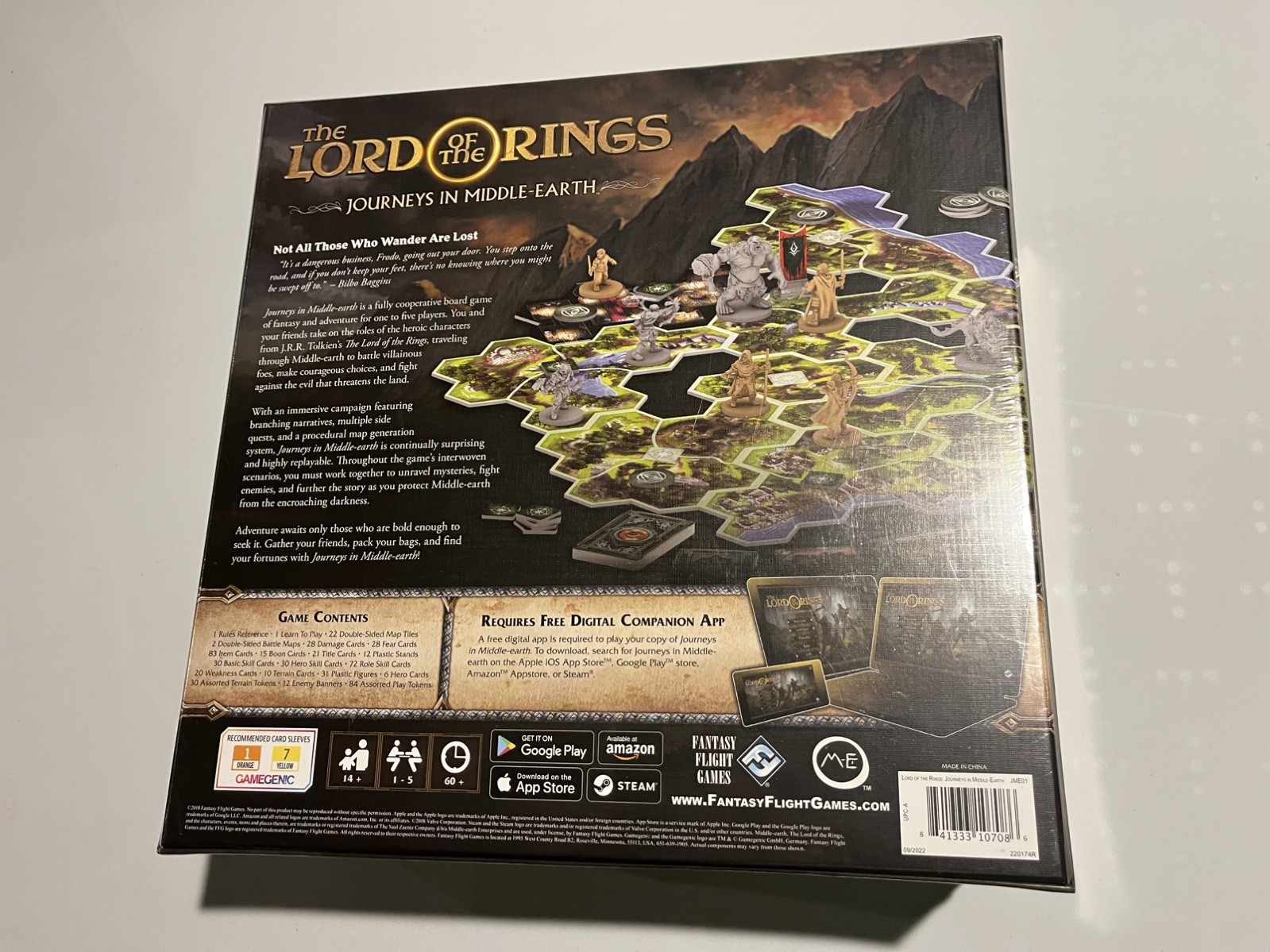 Fantasy Flight Games Lord of The Rings Journeys in Middle- Earth Board Game 2019