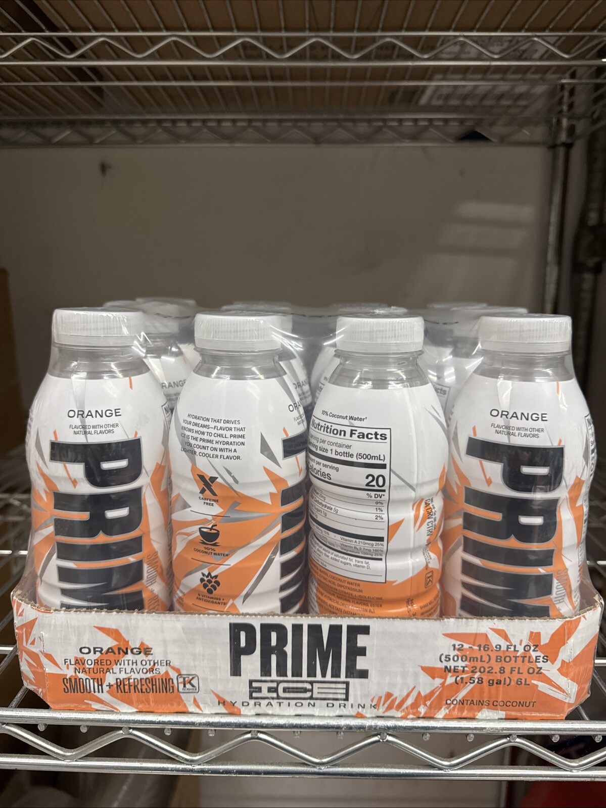 PRIME HYDRATION Drink (16.9oz) Sealed Case - Orange
