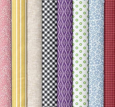 Connecting Threads 20 Piece Geometric Patterned Fat Quarter Bundle 18X22 100