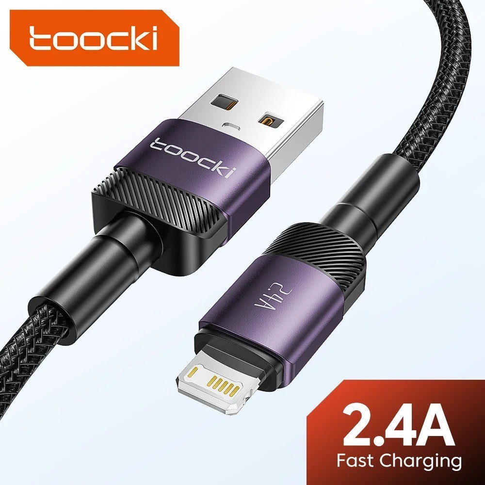 Toocki USB Cable For iPhone 14 13 12 Pro Max X XS XR 8 7 Plus iPad Fast Chargin