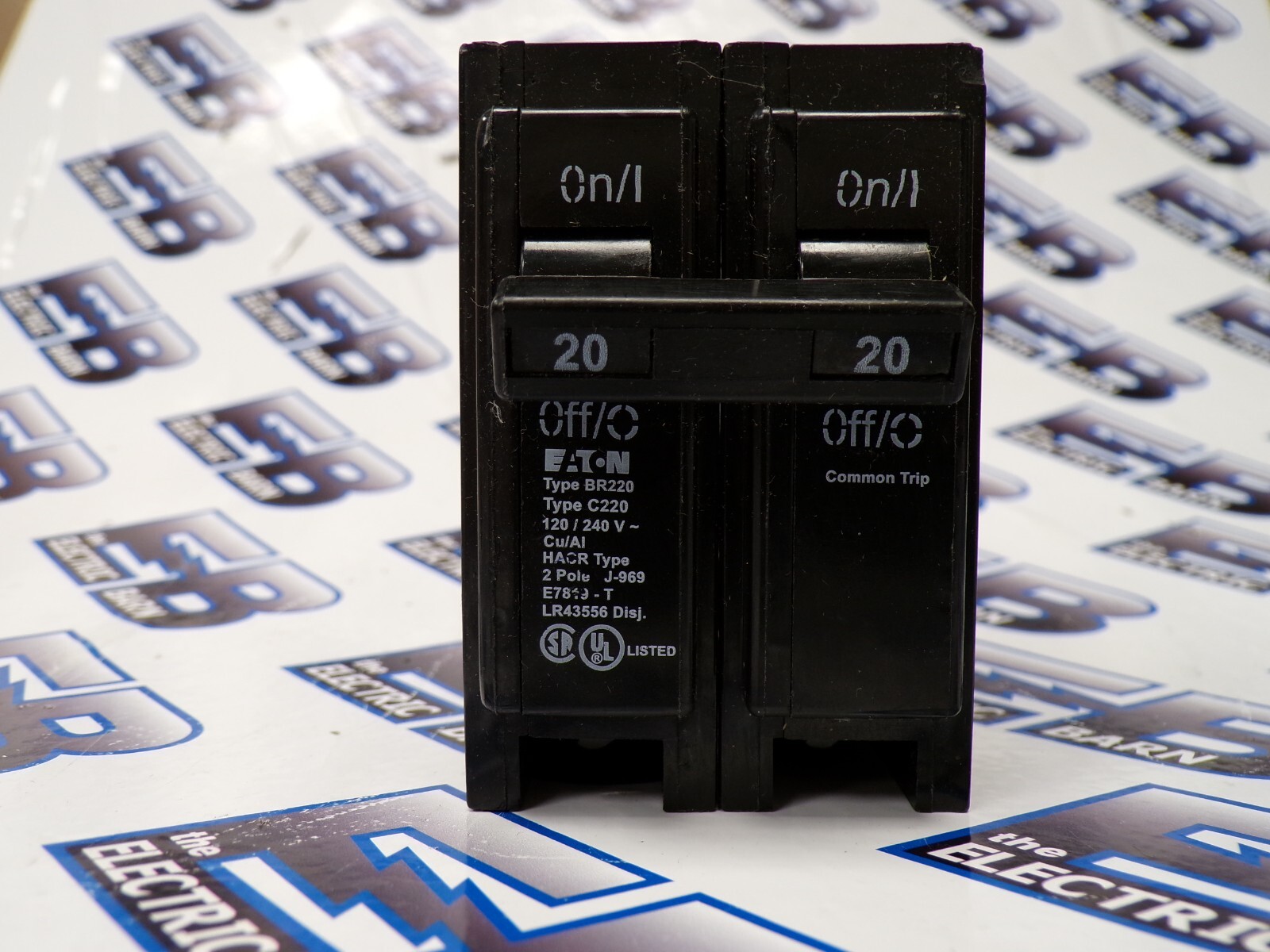Eaton BR220 Circuit Breaker 20 Amp 240 Volt 2 Pole Plug In 10K -WARRANTY