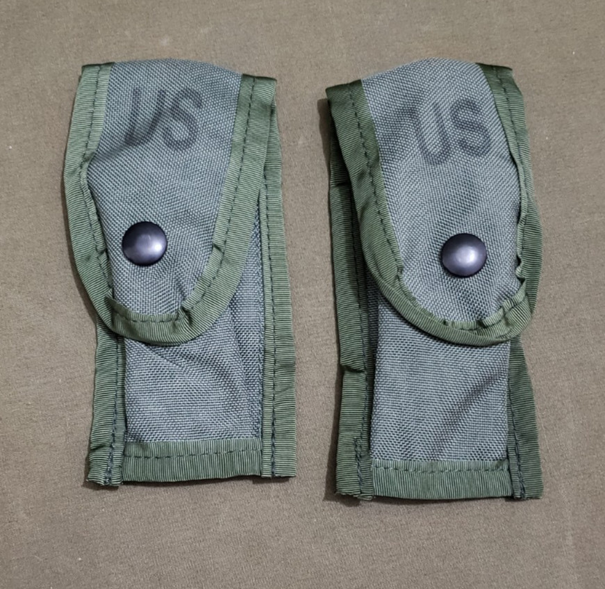 2-Pack Unissued US Military Issue Alice Pistol Magazine Pouch 2 Pouches Army