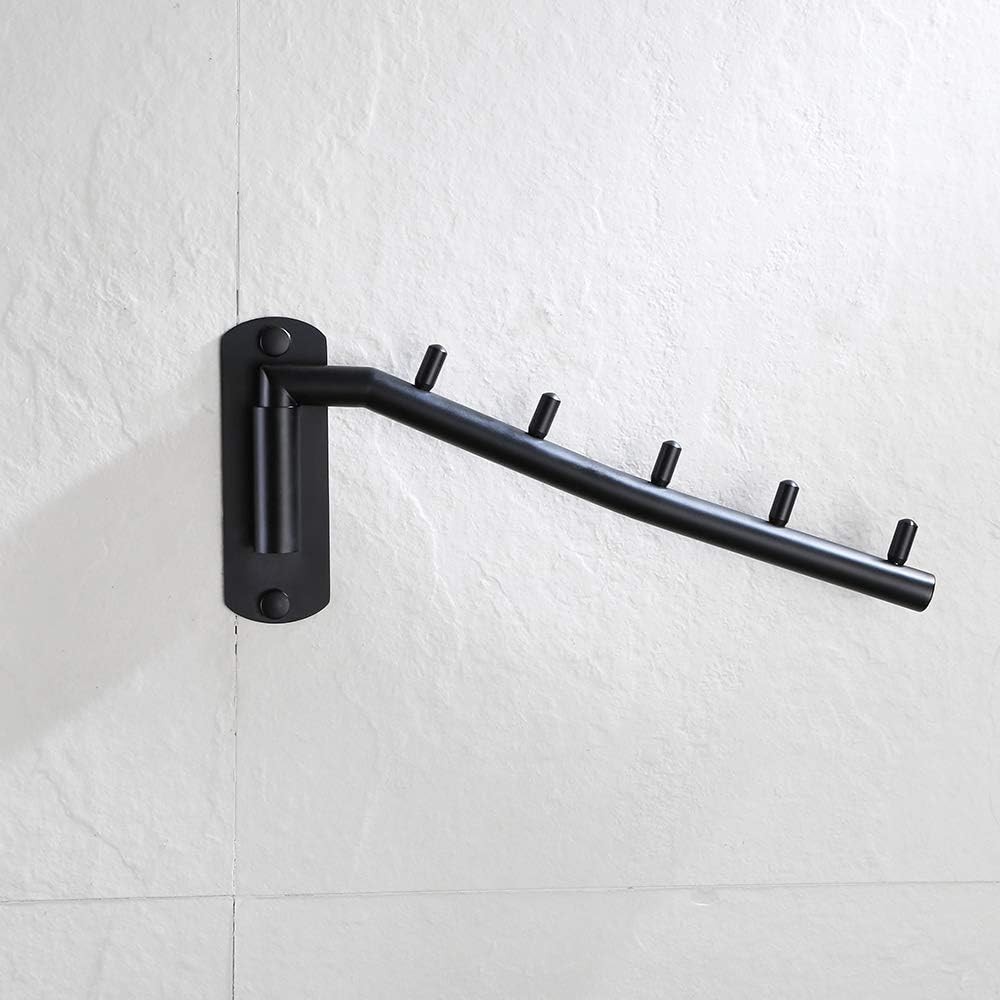 Stainless Steel Swing Arm Hook, Drying Closet Storage Hanger