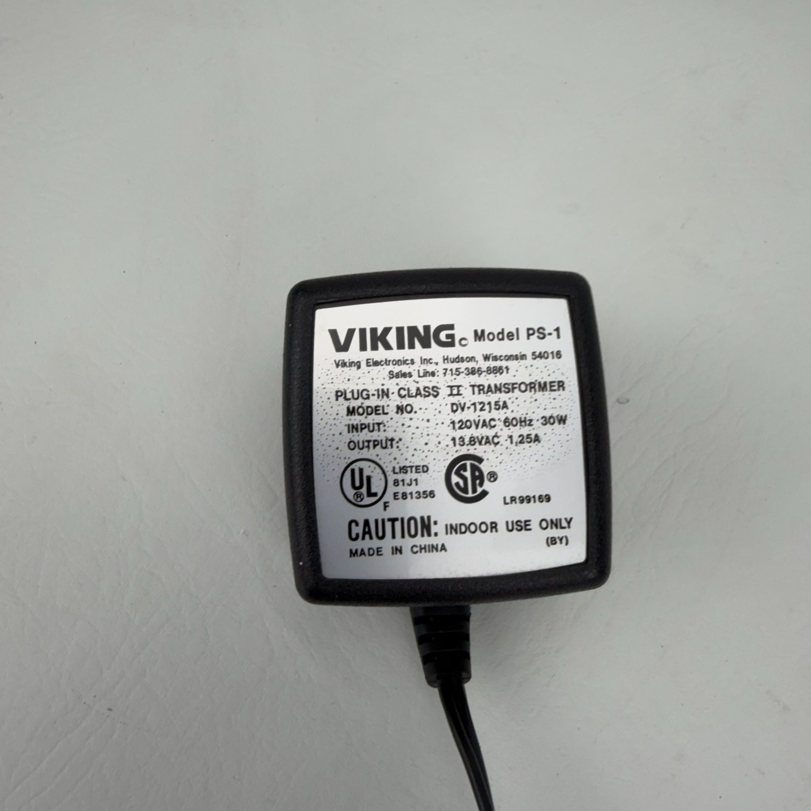 Viking Electronics PA-2A Intercom Paging Loud Ringing Amplifier System PS-1