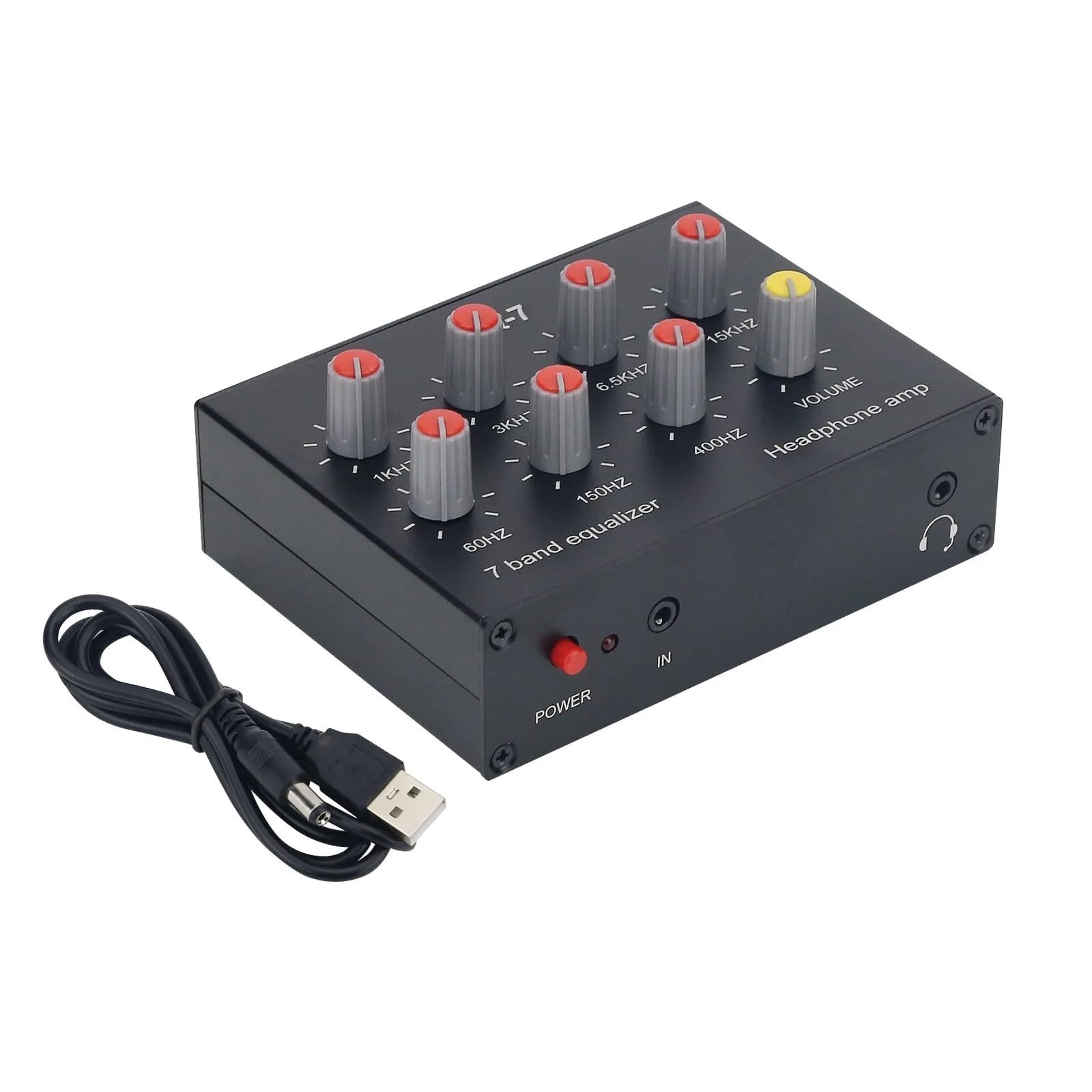7 Band Sound Equalizer 2 Channel Audio Mixer Equalizer Digital Sound Equalizer