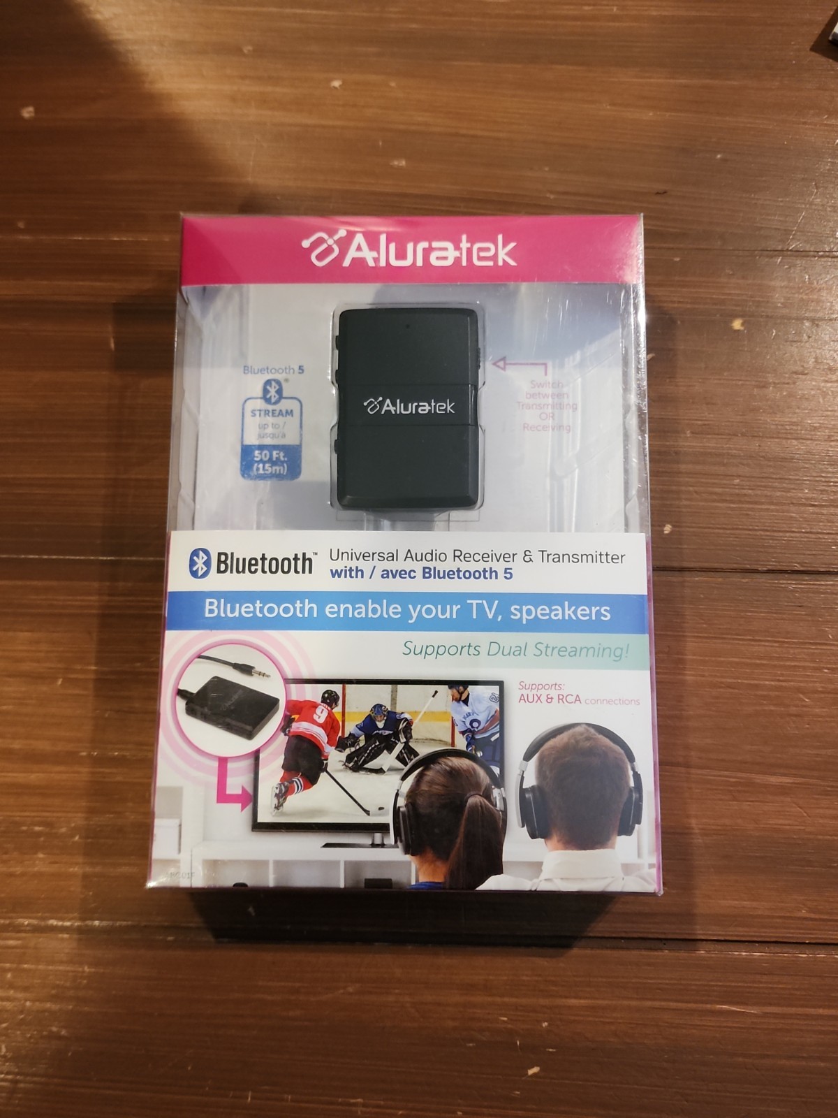 Aluratek Universal Audio Receiver & Transmitter With Bluetooth 5 New Seal