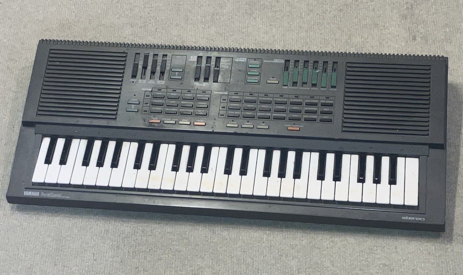 Yamaha PortaSound PSS-460 Keyboard Synthesizer 1980s Tested Working+power adaptr