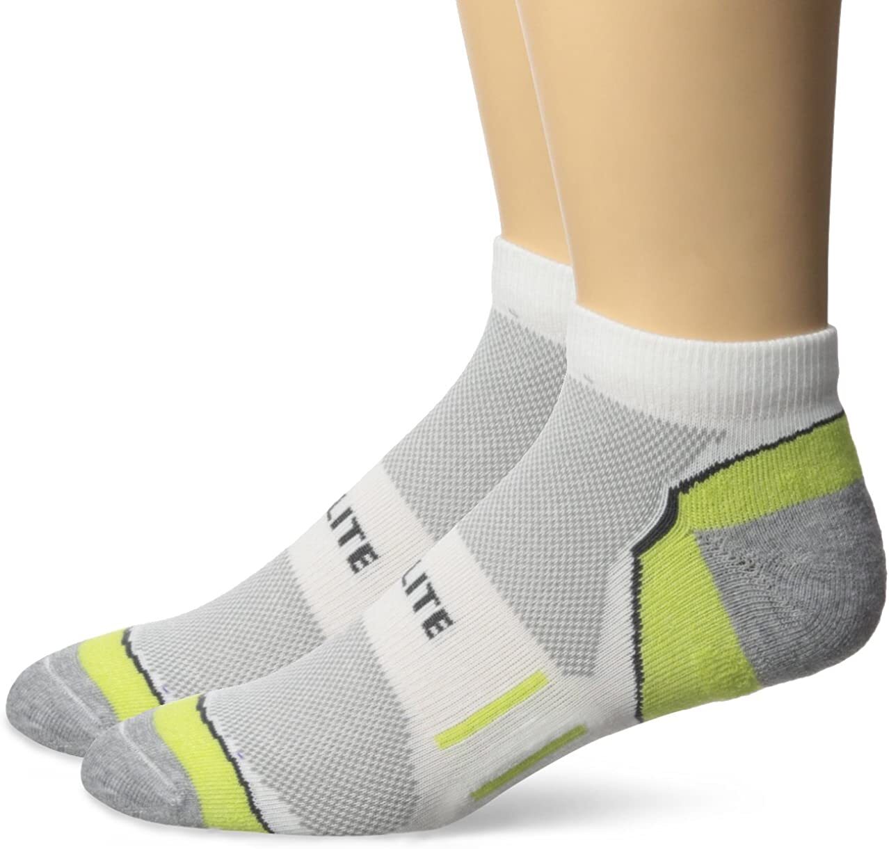 Top Flite Mens Sport Low Cut Ankle Cushion Cooling Mesh Cushion Athletic 4 Pair