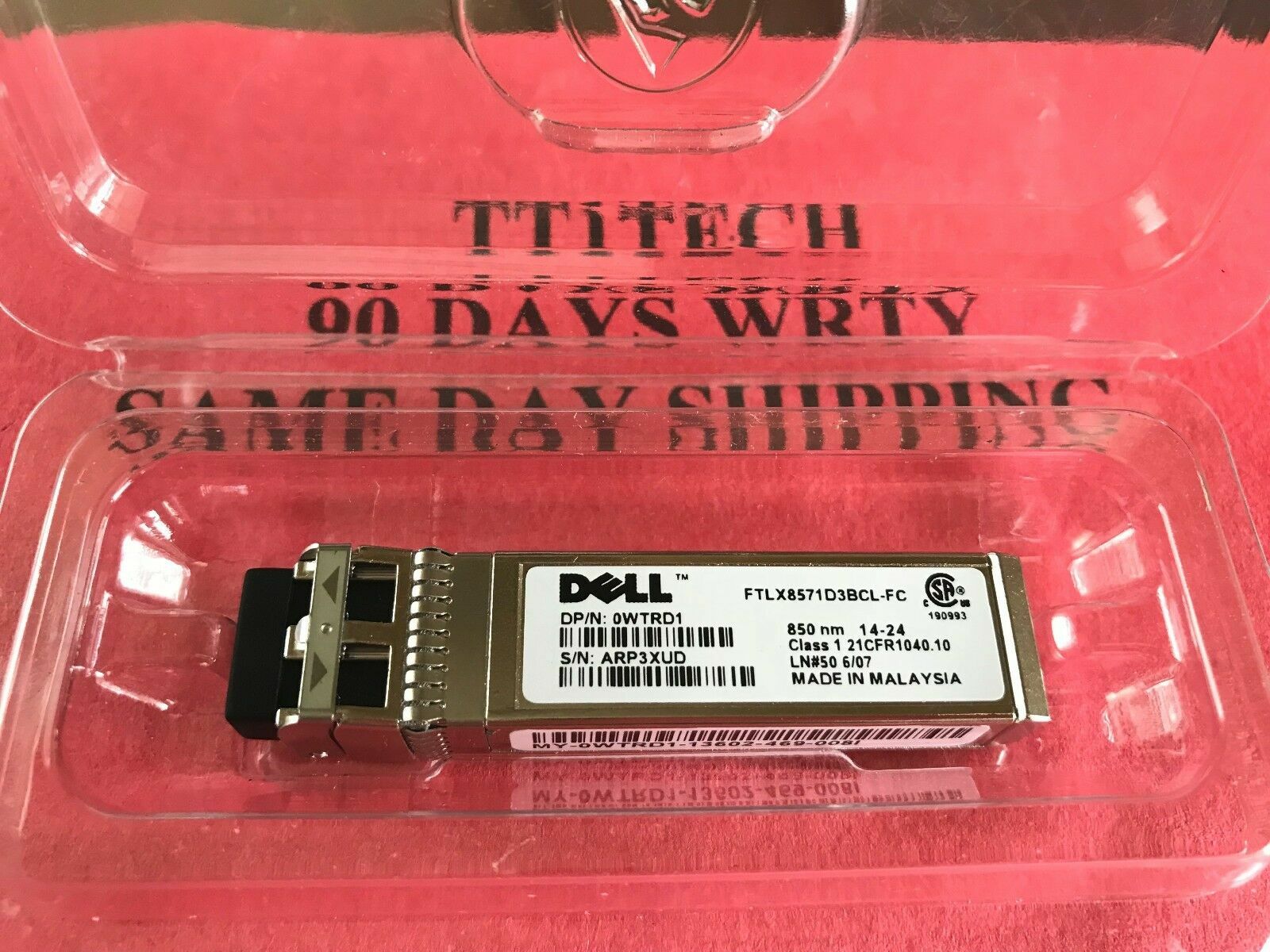 NEW Dell GP-10GSFP-1S WTRD1 0WTRD1 10G SFP-10G-SR 10gbase-sr transceiver 300