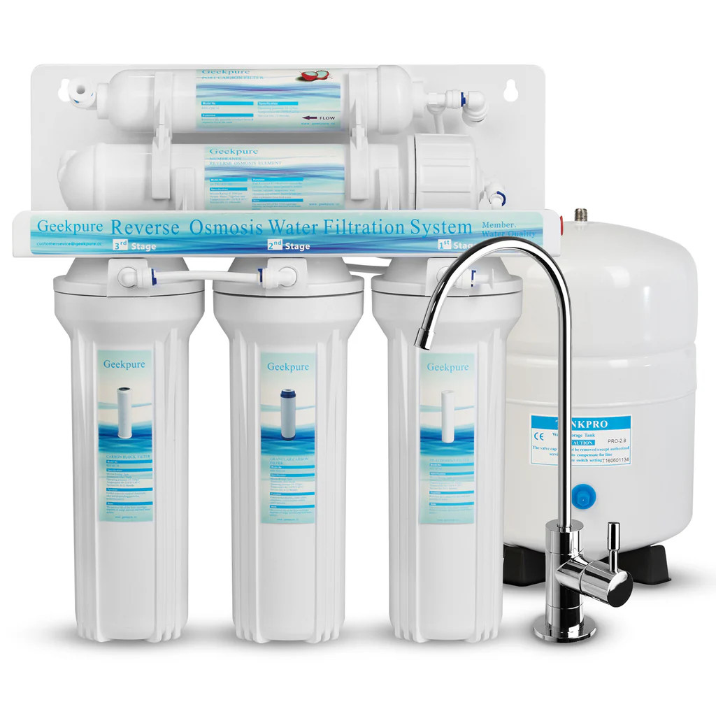Geekpure 5-stage Reverse Osmosis Water Filtration System 75 GPD