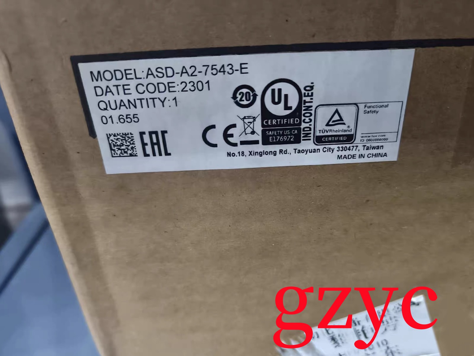 1pc  New ASD-A2-7543-E Servo Drive Fast Shipping UPS or DHL