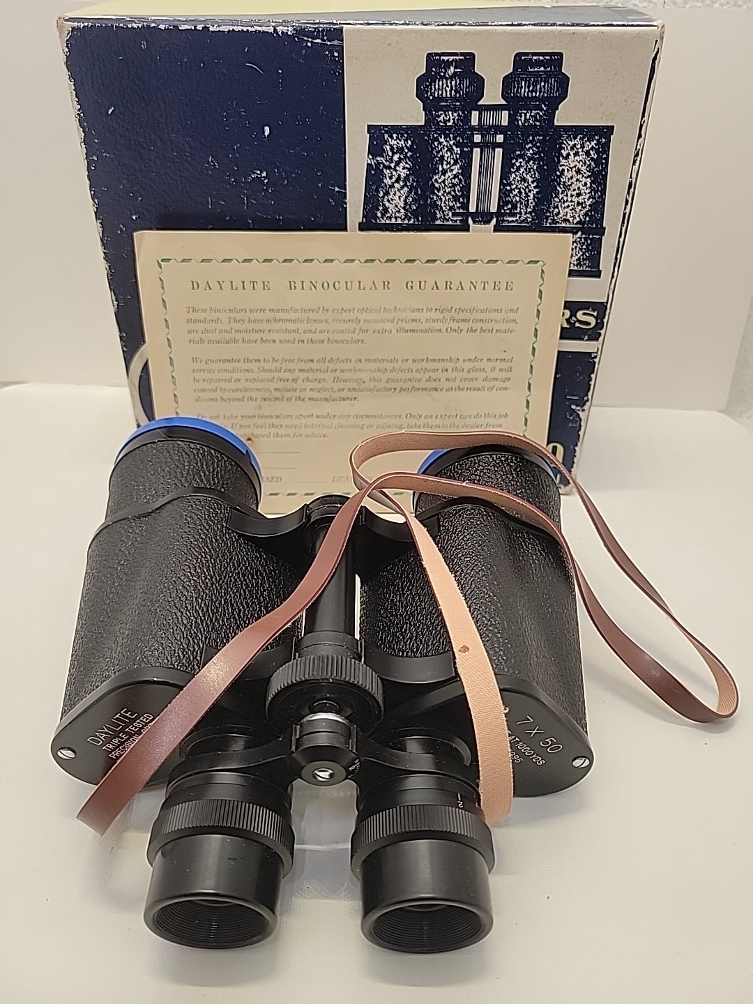 Daylite Deluxe Triple Tested 7 X 50mm Vintage Binoculars, With Original Case!