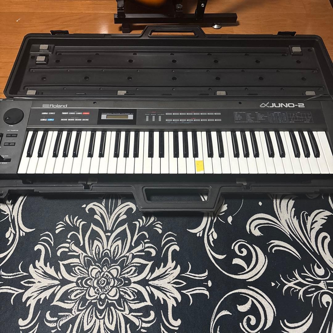 Roland Alpha JUNO-1 Analog Synthesizer with Hard Case 1 Key Issue Repair Project