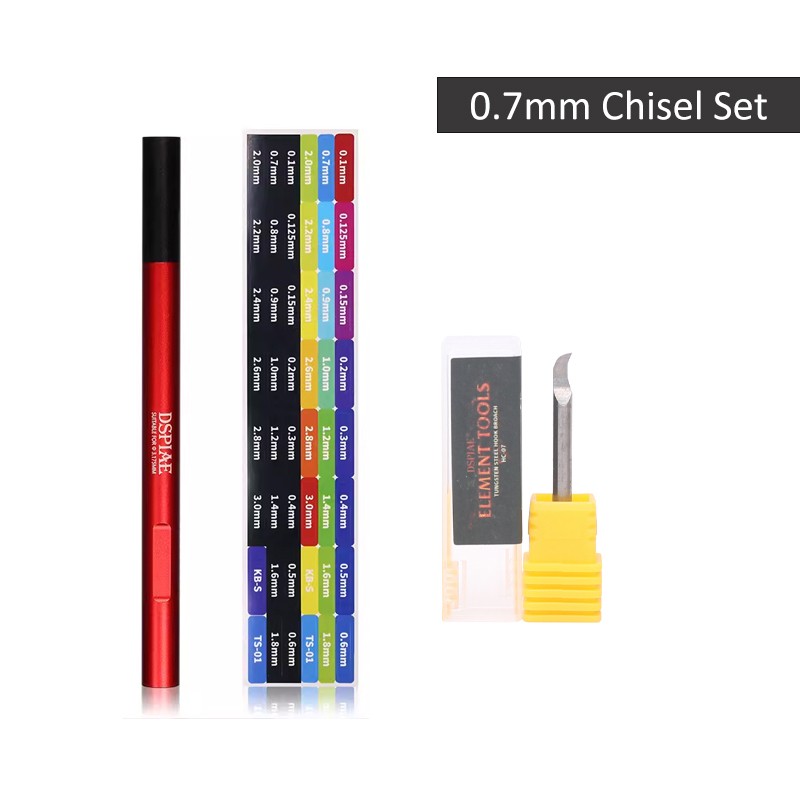 Dspiae AT-EH 3.175mm Universal Chisels Clamping Handle with 0.7mm Bit