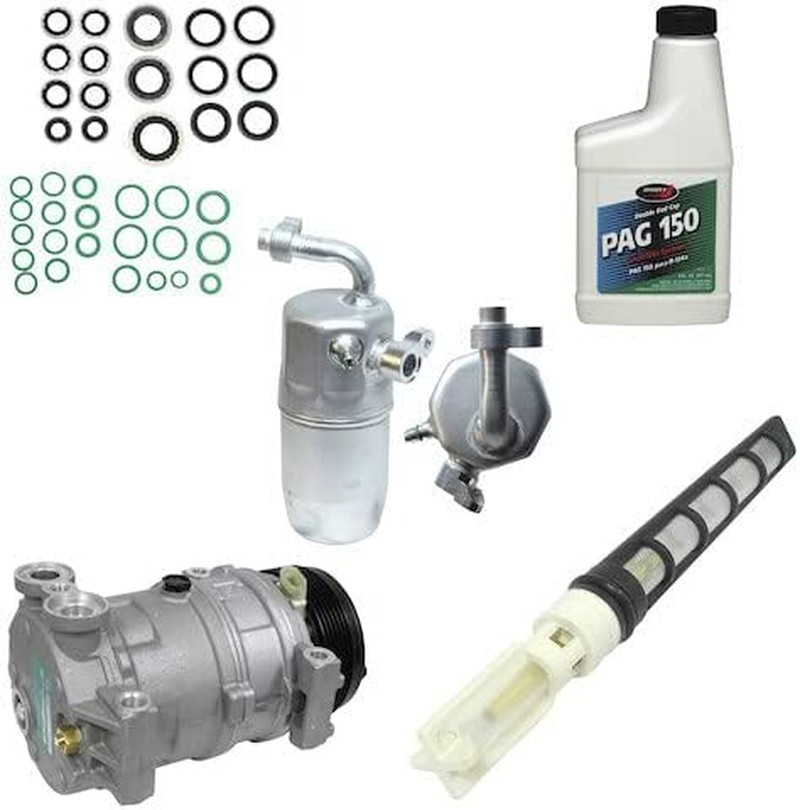 Front A/C Compressor Kit for 2002 Chevy Silverado 2500 HD 6.6L V8 LB7 VIN 1