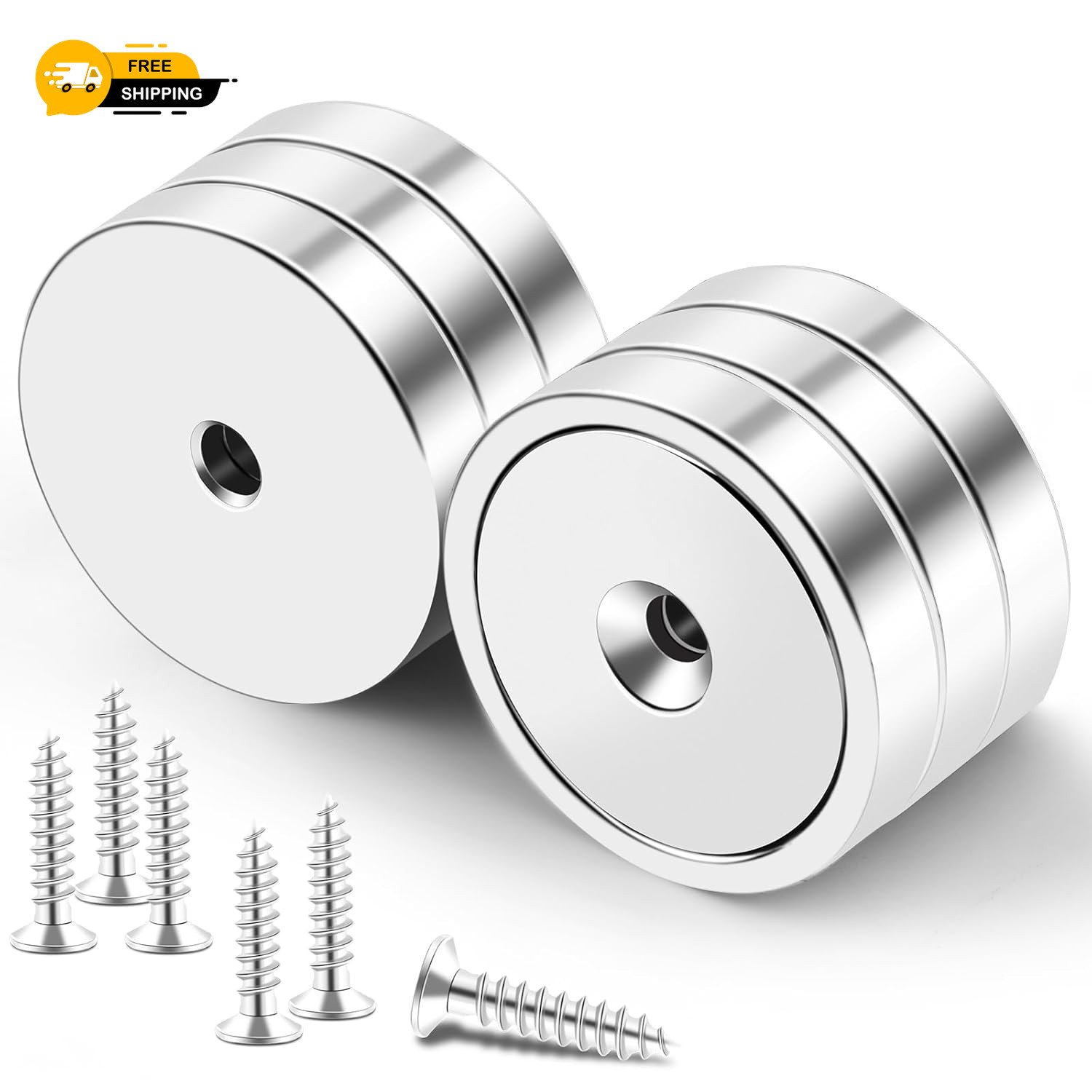 LOVIMAG Strong Magnets,150Lb+ Waterproof Strong Neodymium Cup Magnets with Screw
