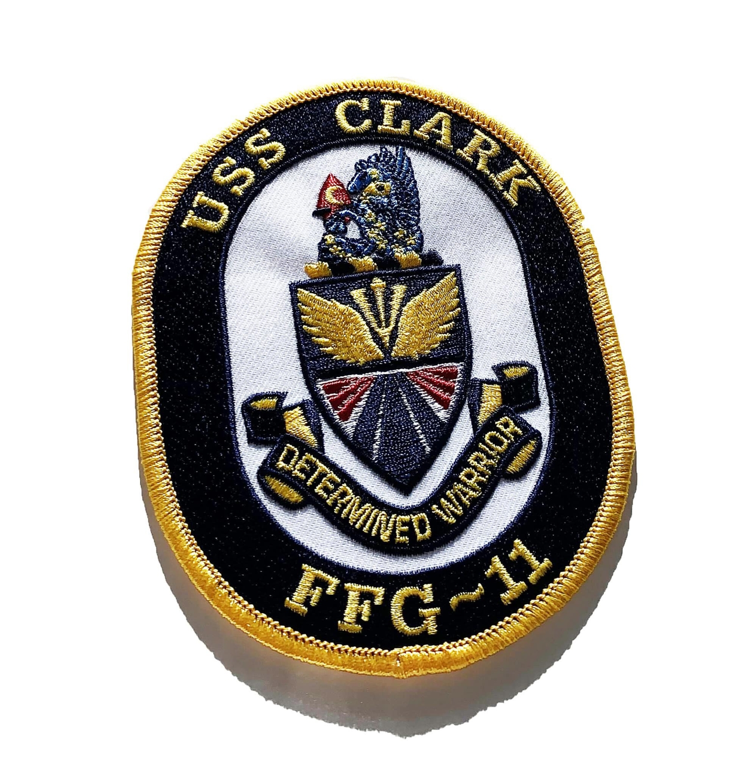 USS CLARK FFG-11 Patch – Sew On, 4 in