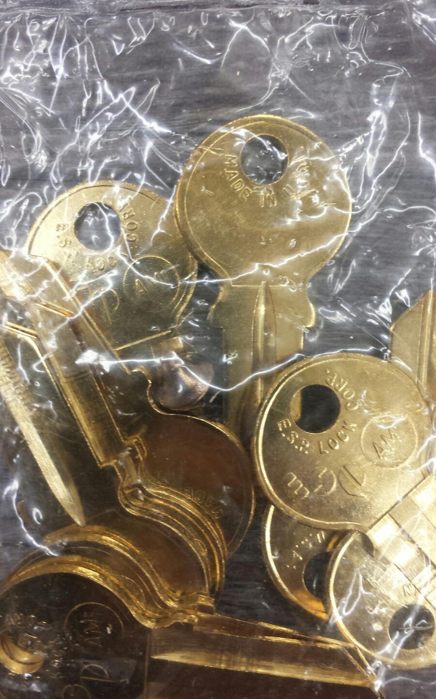 10 AM1 ESP key blanks fits American lock vintage craft
