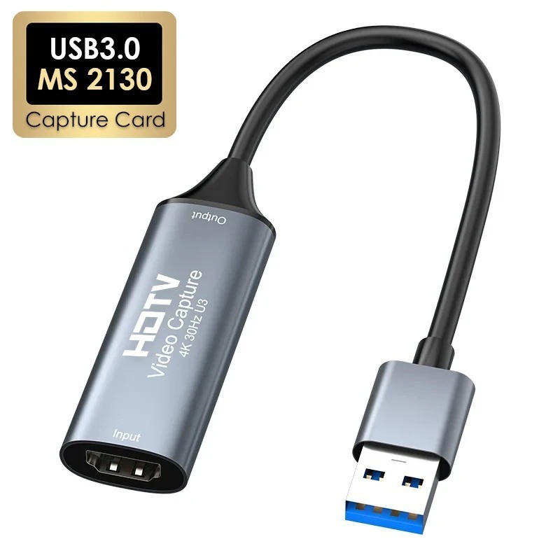Video Capture Card,USB3.0 Audio/Video Capture Devices,HDMI to USB C,4K Capture w