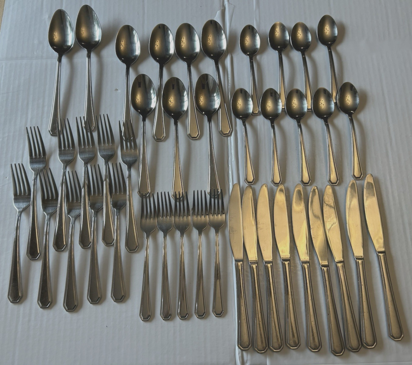 Large Lot of 42 Pieces MADISON Stainless Flatware from JCPenney Home Collection