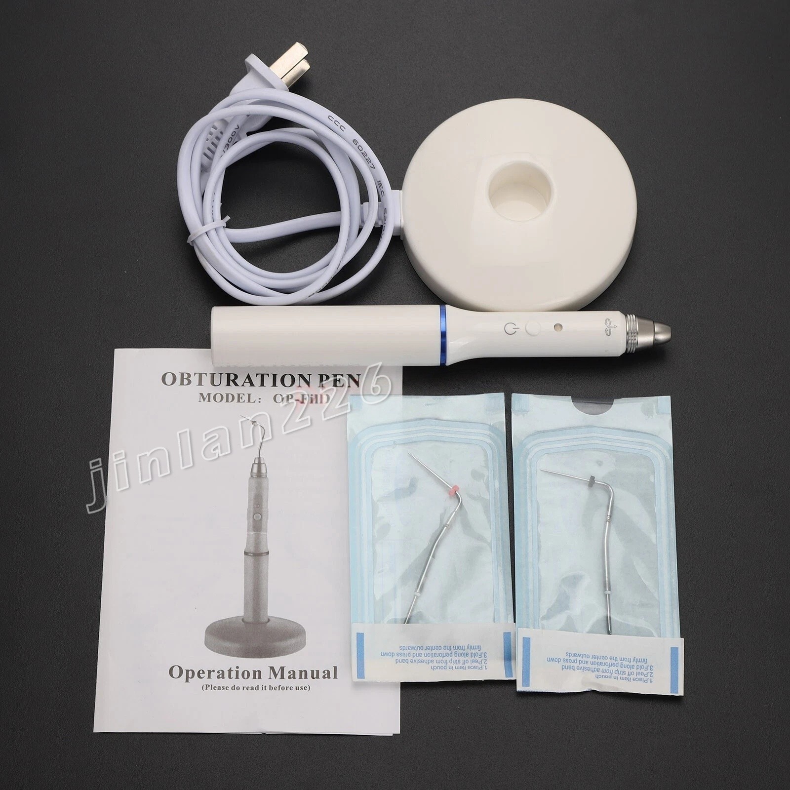 Dental Wireless Endo Obturation System Gutta Percha Heated Pen+2xTips