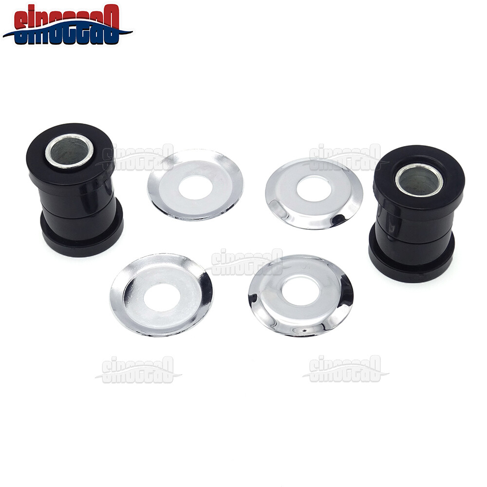 Black Polyurethane Handlebar Riser Bushings for Harley-Davidson 1973-UP Big Twin