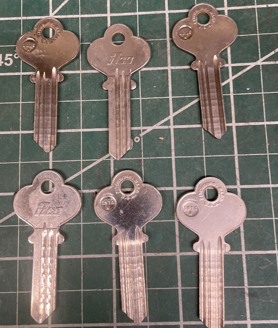 6 1016n Ilco For Penn Key Blanks Brass Uncut Locksmith Handyman