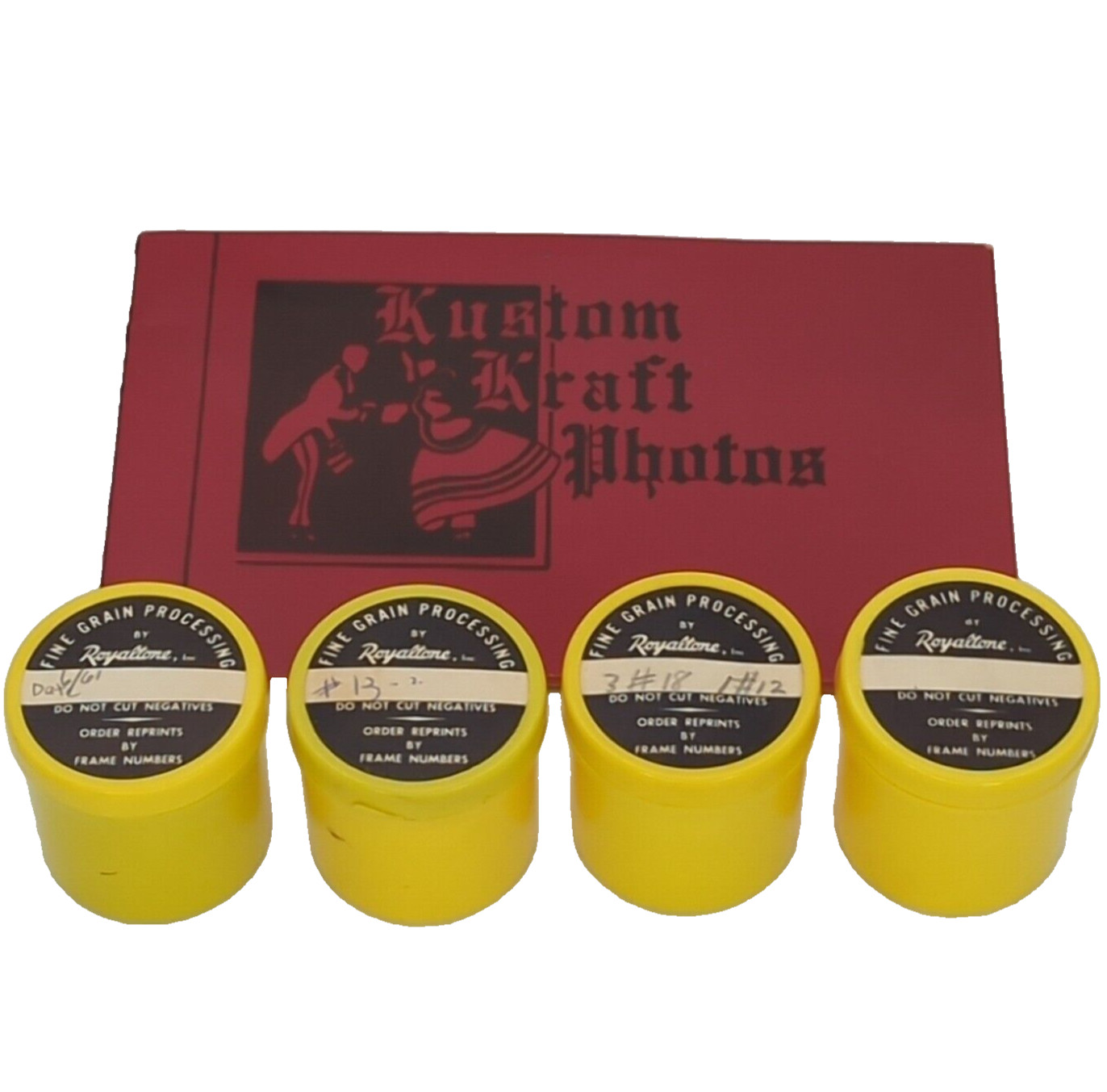 Film Kare Yellow Plastic 35mm Film Canisters Container Lot Kustom Craft FilmKare
