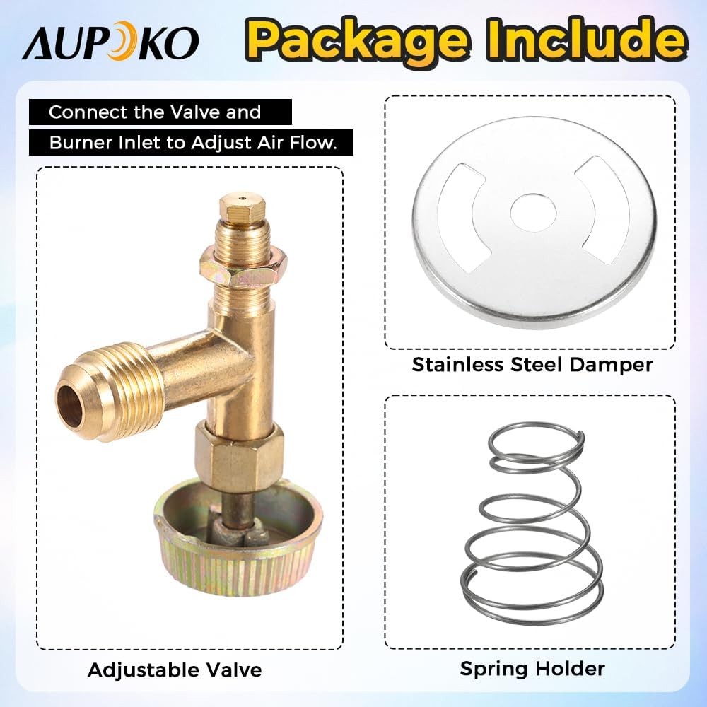 1Pcs 3/8Inch Male Swivel Flare Propane Gas Control Valve with 0.047Inch Orifice