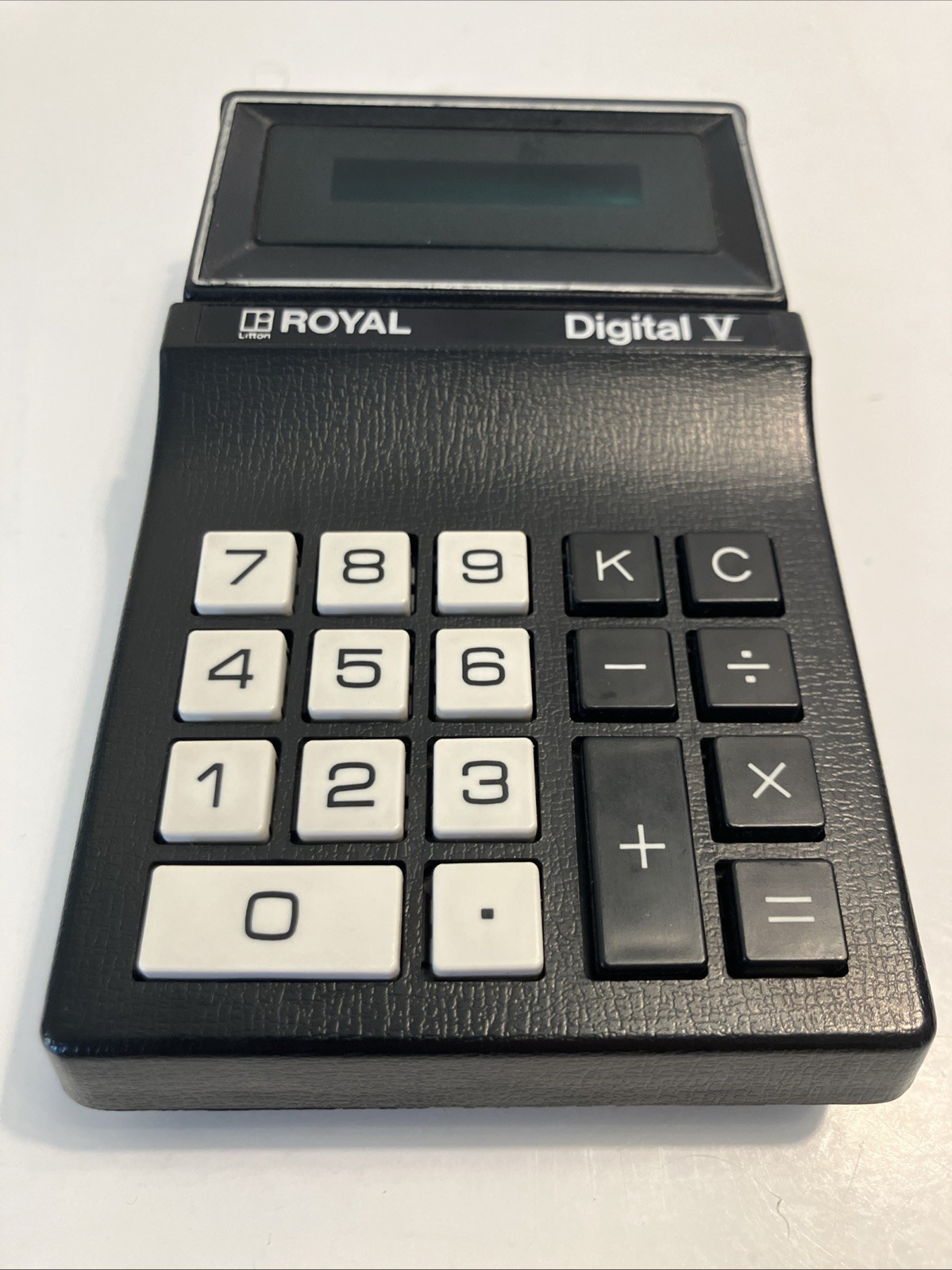 VTG Litton Royal Digital V Calculator w/Charger, Manual, Case RARE TESTED/WORKS!