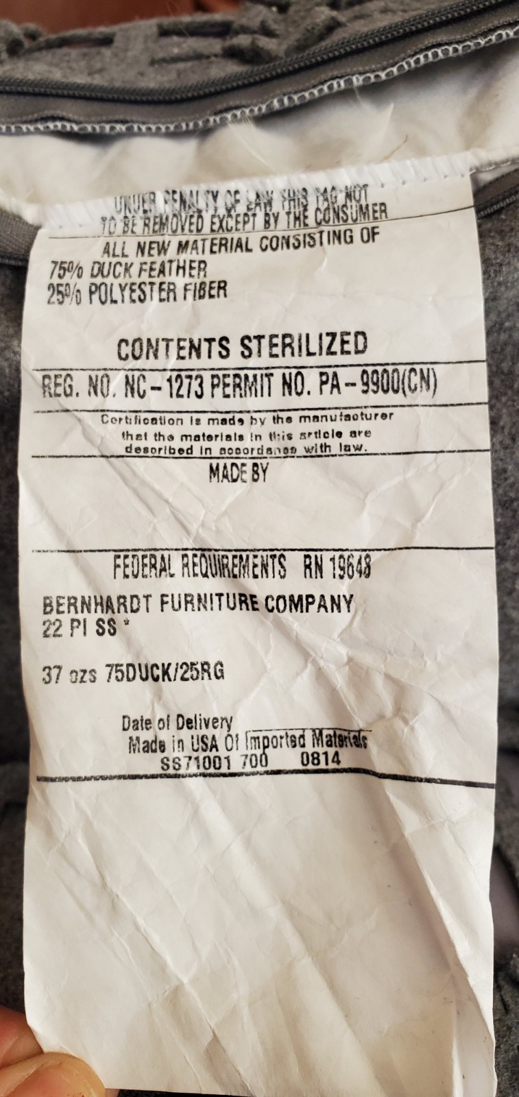 Bernhardt Wool Blend Throw 3 Pillows 21x21 Gray Duck Feather Blend Fill Luxe EUC