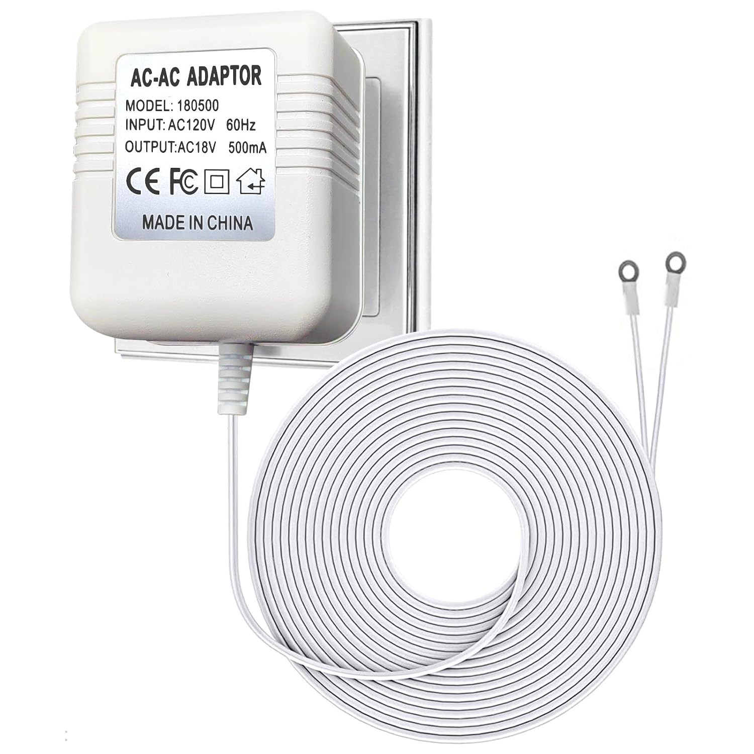 18V Video Doorbell Power Adapter, | Power Supply Transformer for Ring, Nest
