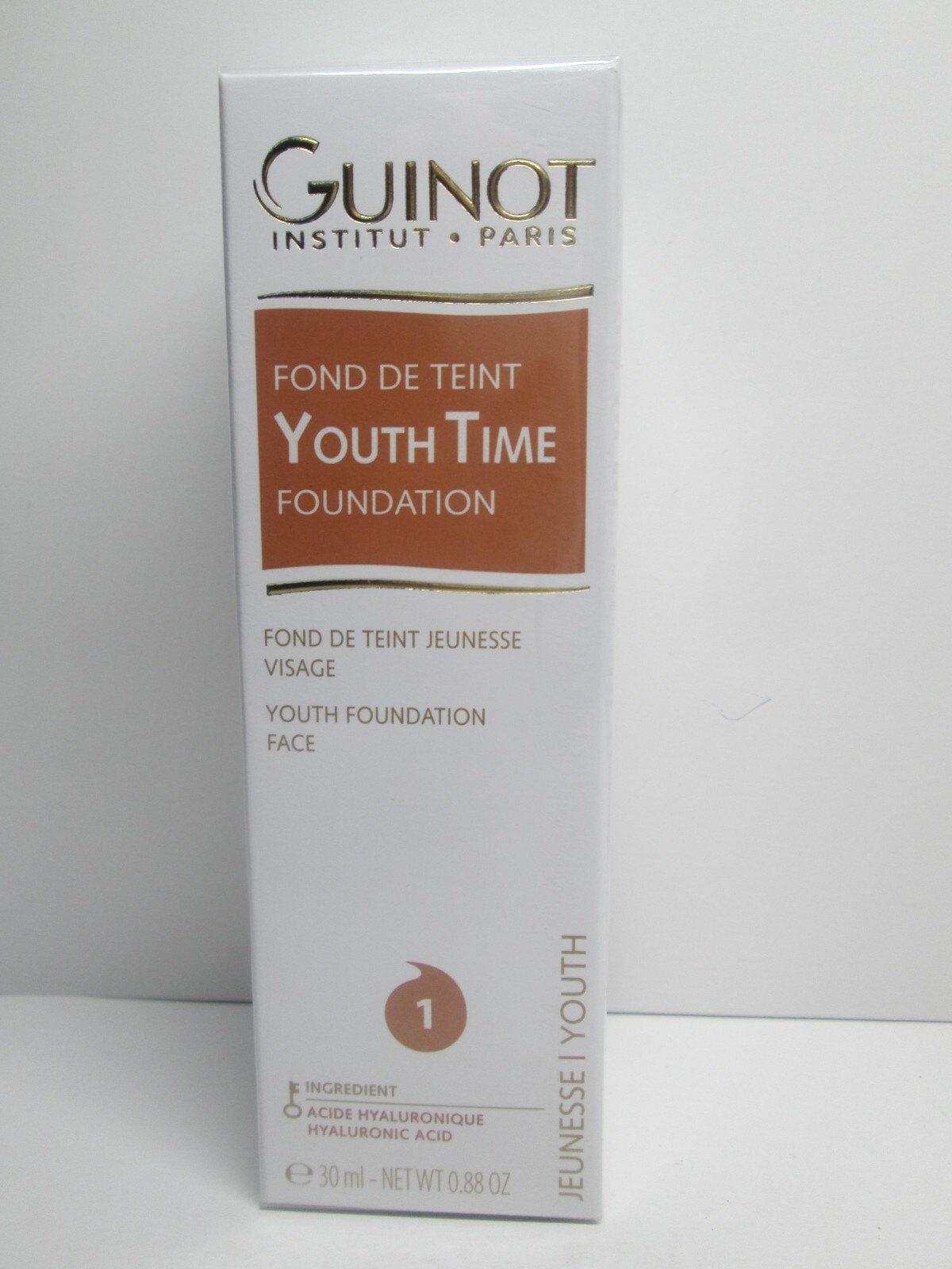 GUINOT youth time foundation #1 NEW  30ML/0.88FL.OZ