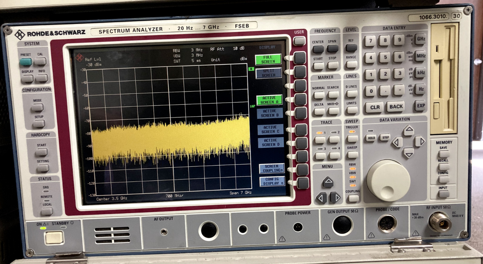 Rohde & Schwarz FSEB30 20Hz -7GHz Spectrum Analyzer 1066.3010.30 OPT B4 B7 Parts