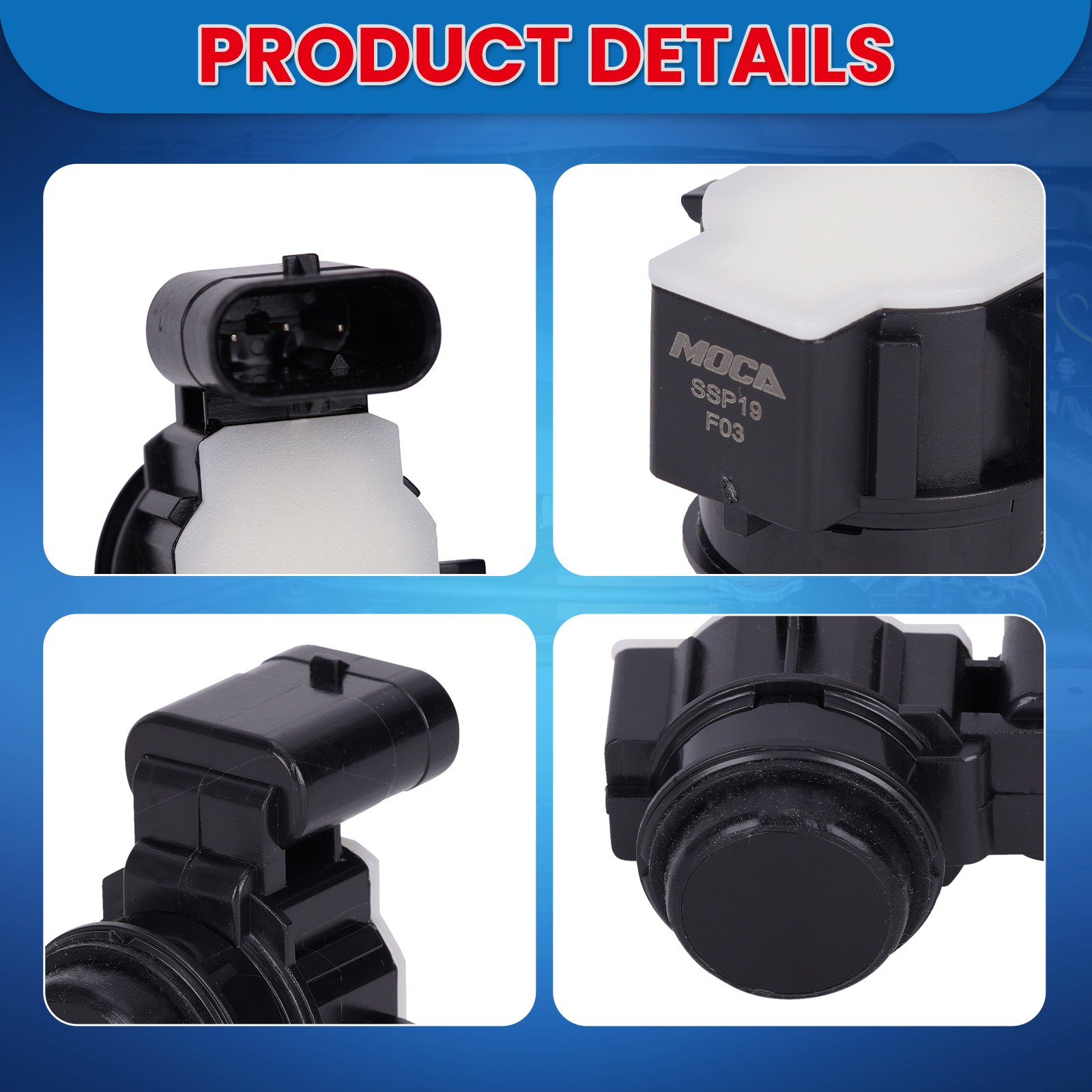 1x Parking Assist Sensor for 18-23 Dodge Durango & 14-18 Jeep Cherokee Front