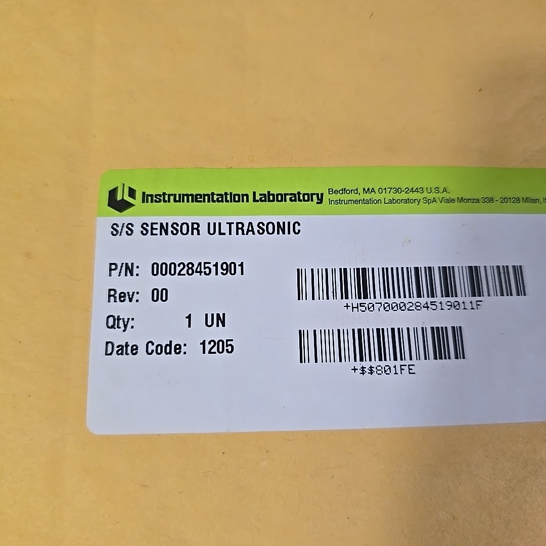 S/S SENSOR ULTRASONIC 28451901 NEW Open Box
