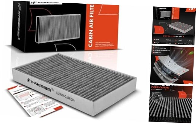 Cabin Air Filter with Activated Carbon Compatible with Tesla S 2012 2013 2014