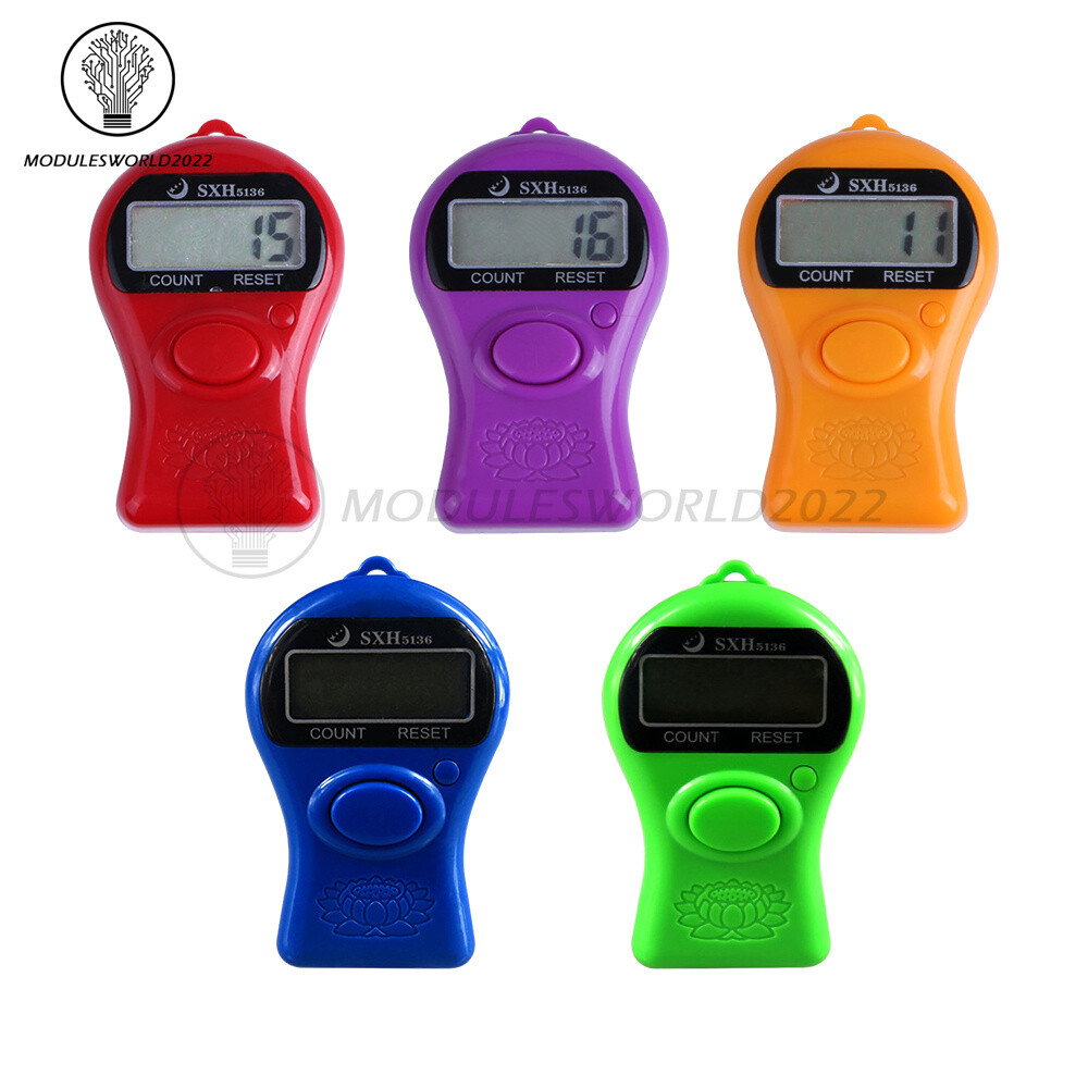 Electronic Tally Counter 5-digit 0-99999 Mini Manual Keychain Electronic Counter