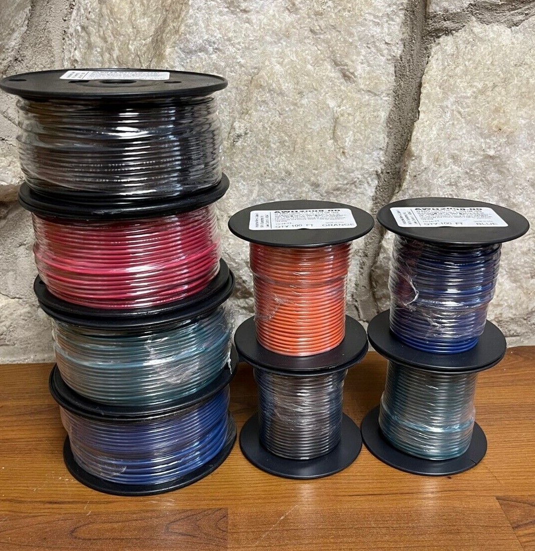 20 AWG (10/30) TOPCOAT UL 1015 OR 1032 in 100 or 250 FT  BLK,GRN,BLU,RD, ORG