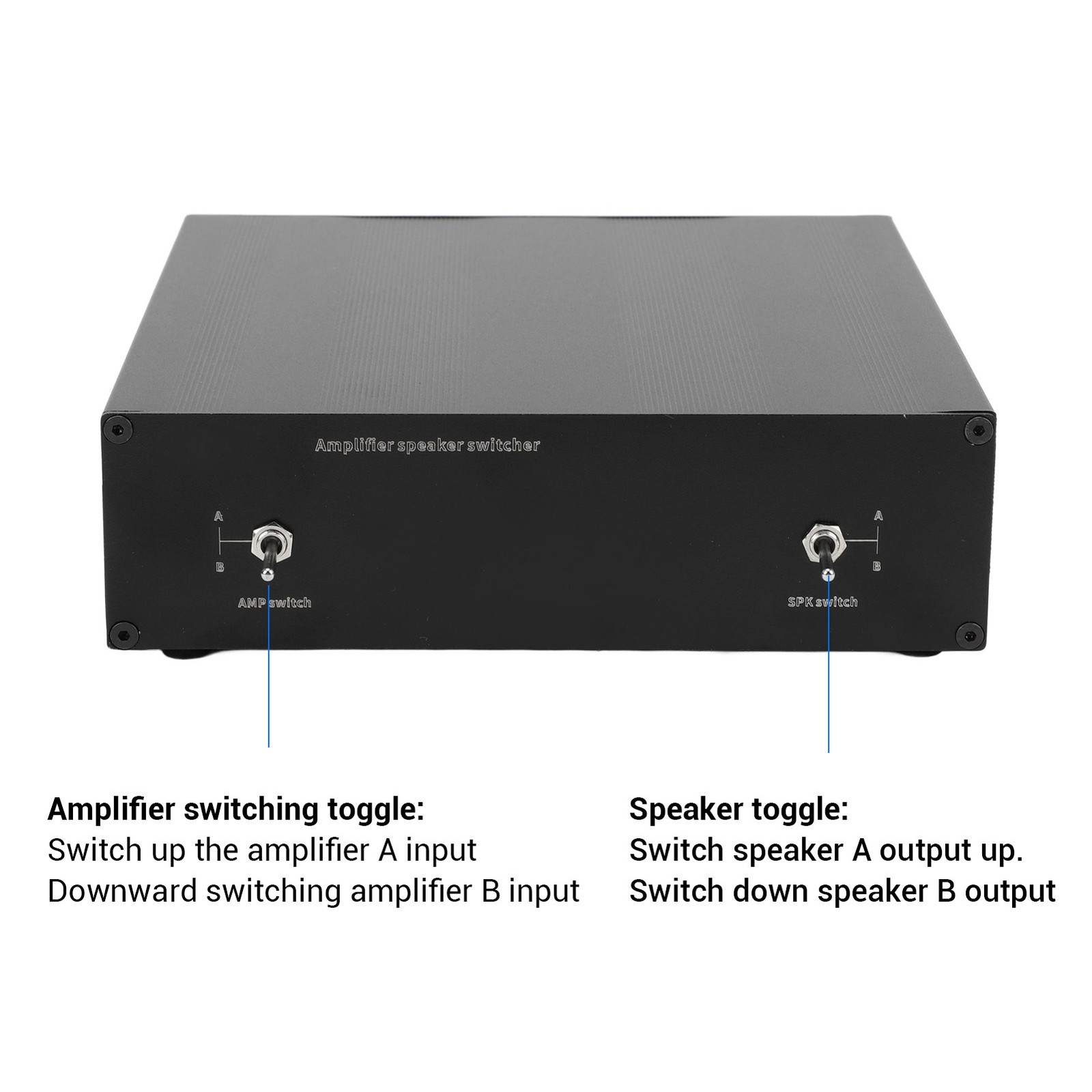Two Amplifiers To Two Speakers Selector Gold Plated Copper 4mm Banan DBIB