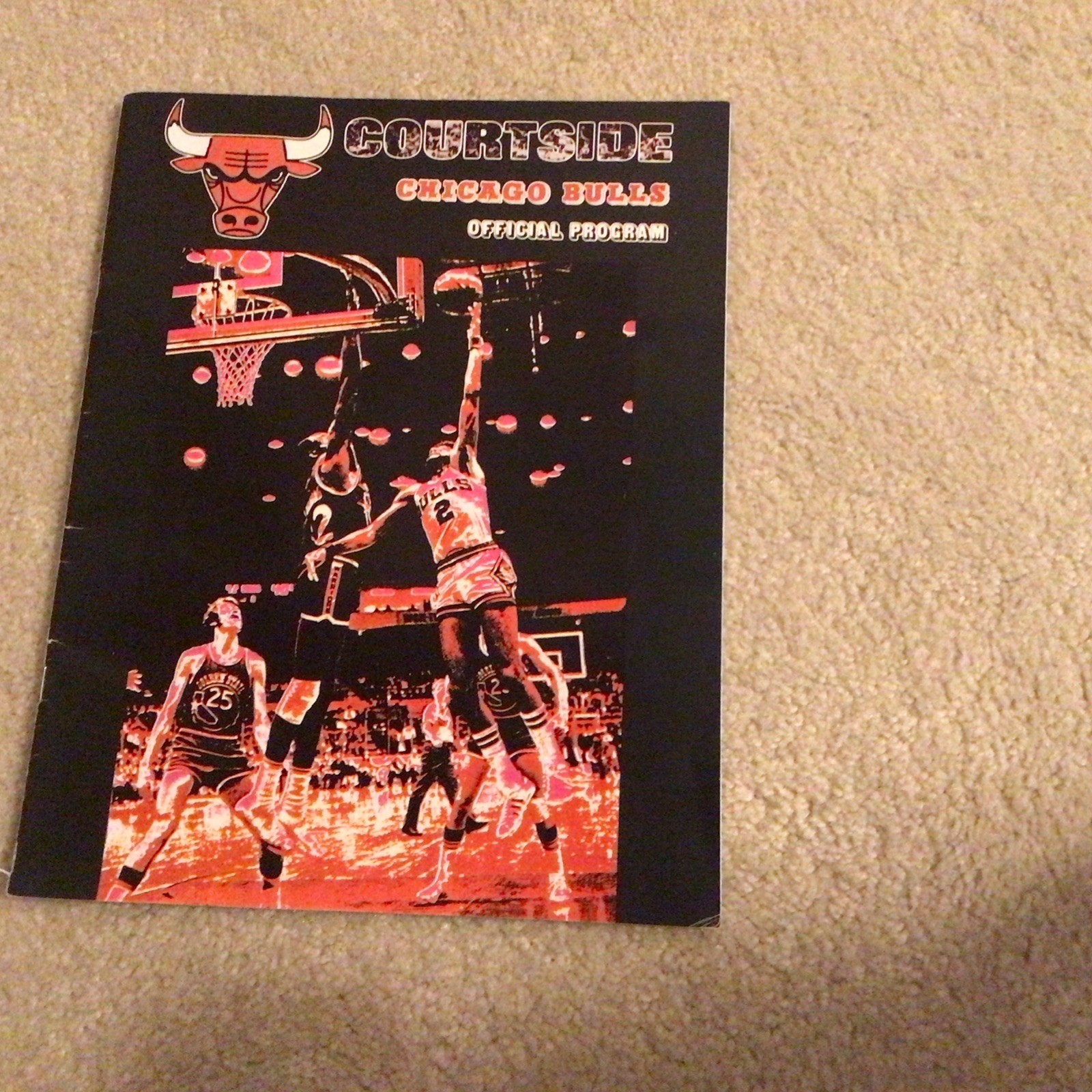 Chicago Bulls- Milwaukee Bucks 1974 Courtside Program.Kareem,Oscar,Dandridge