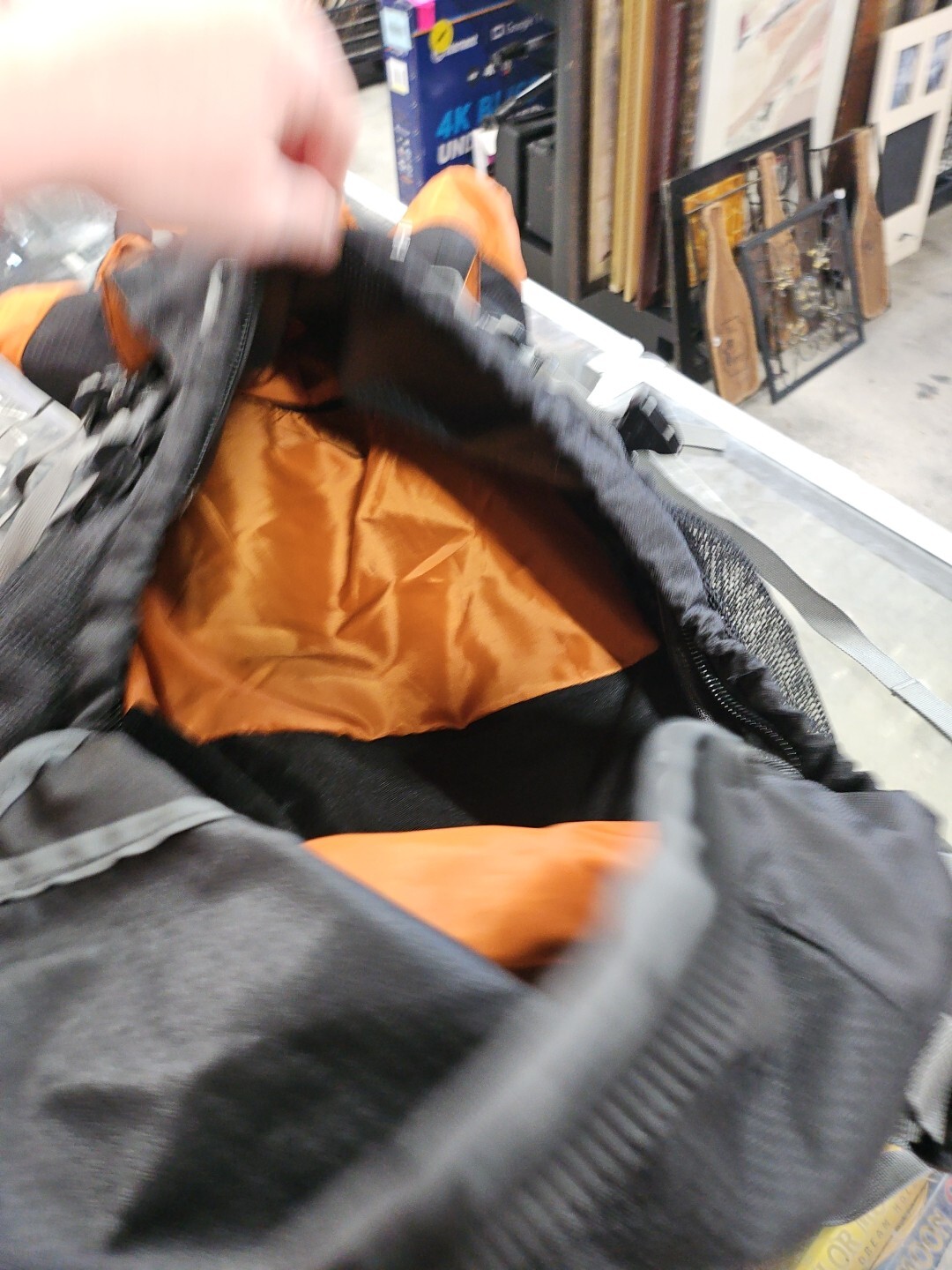High Sierra Explorer 55 Hiking Backpack Orange And Black