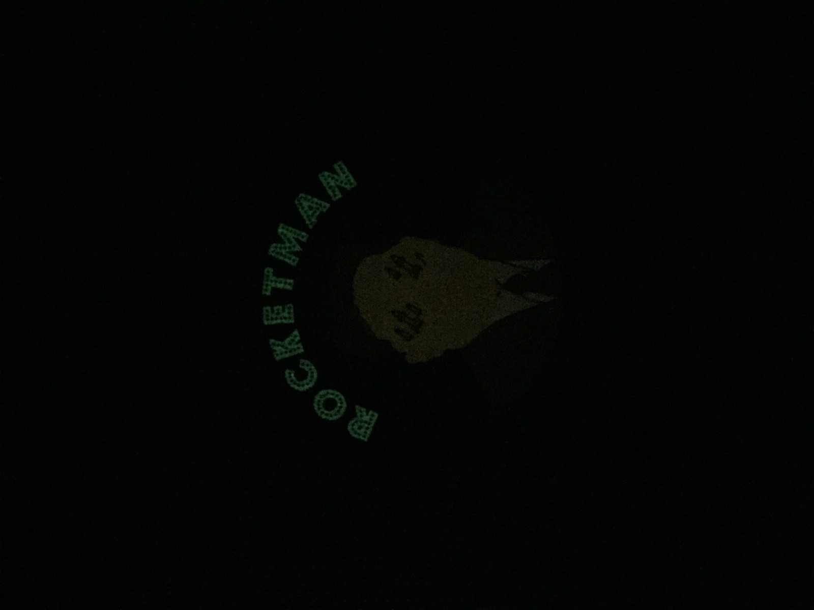 Little Rocketman GITD Woven Morale Patch Kim Jong Un Hook & Loop