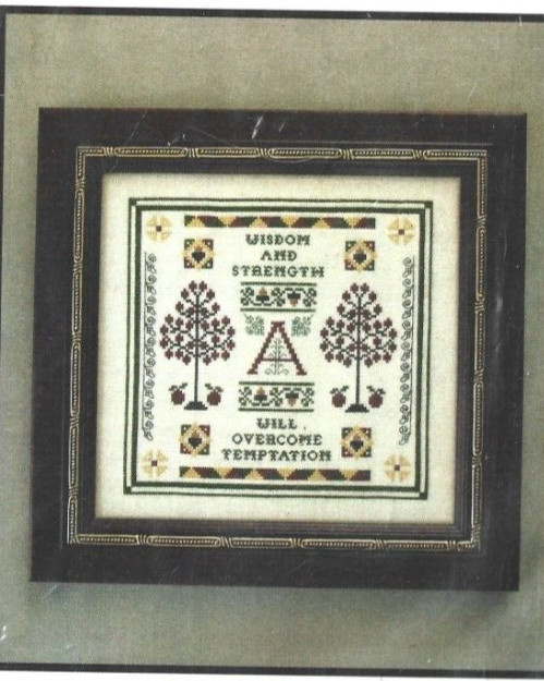 Milady's Needle Cross Stitch Chart Sampler "Acorns & Apples"