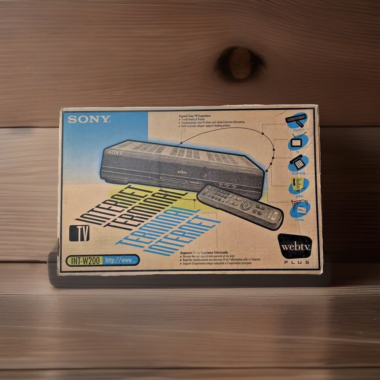 Sony 1998 Vintage Webtv Plus INT-W200 Internet Terminal New in Box