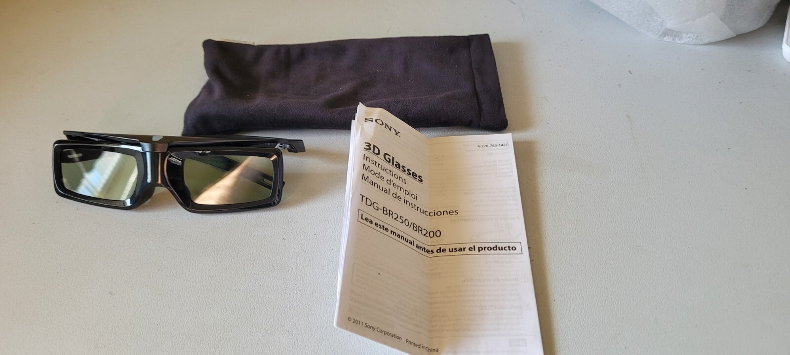 Original TDG-BR250 For Sony Bravia TV Active 3D Lunettes Glasses
