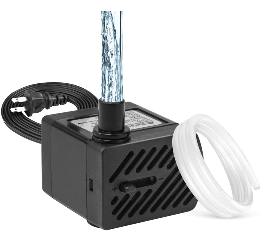 50GPH 3W Small Submersible Water Pump Mini Fountain Pump Ultra Quiet for Aquariu