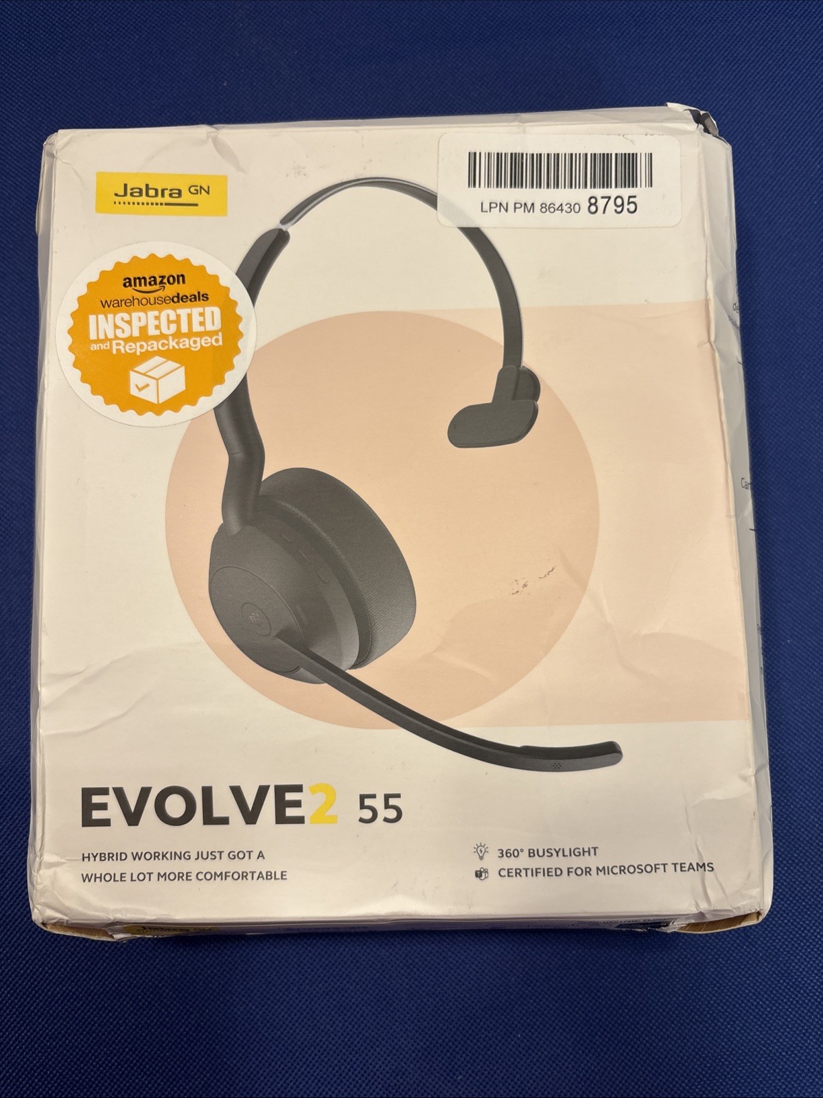 Jabra Evolve2 55 Link380/390c UC Mono Professional Wireless Office ANC Headset